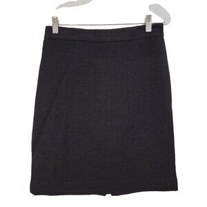 DKNY Plaid Skirt Classic‎ Career Black Wool Blend Womens Size 2 NWOT NEW